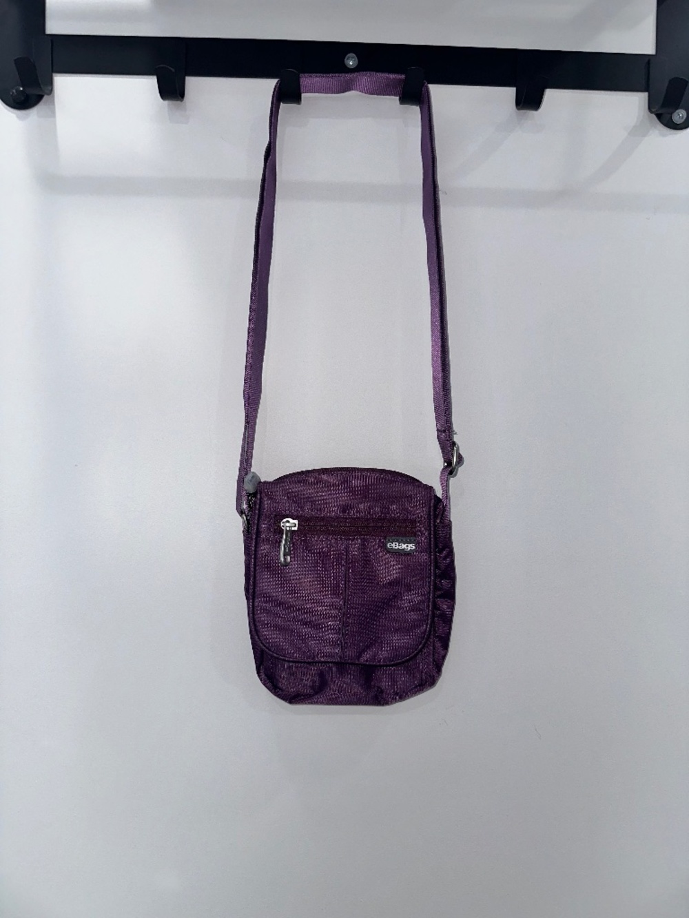 eBags Extra Small Eggplant Purple Crossbody Bag